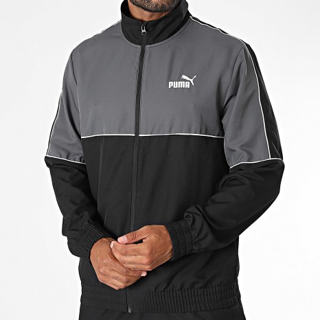 Puma - Ensemble De Survetement Woven 694353 Noir Gris Anthracite
