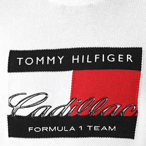 Tommy Hilfiger - Pull F1 Flag Sweater 0137 Blanc