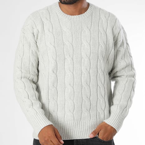 Polo Ralph Lauren - Pull en laine Premium Gris Perle