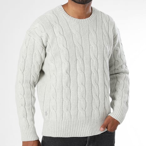 Polo Ralph Lauren - Pull en laine Premium Gris Perle