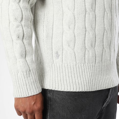 Polo Ralph Lauren - Pull en laine Premium Gris Perle