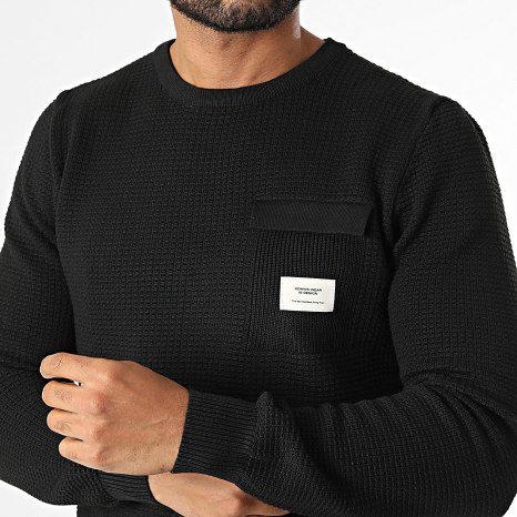 KZR - Pull Texturé 120 Noir