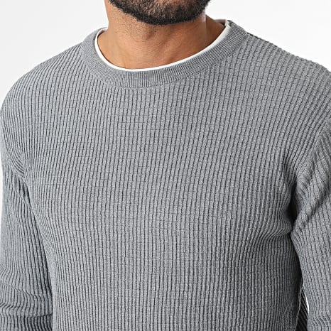 KZR - Pull Texturé 118 Gris