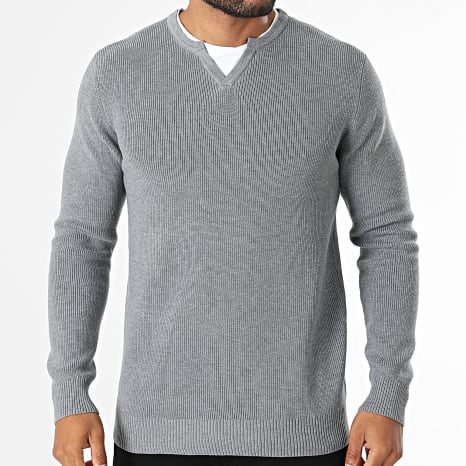 KZR - Pull En Maille 117 Gris