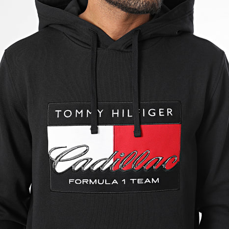Tommy Hilfiger - Sweat Capuche Cadillac F1 Graphic Flag 0119 Noir