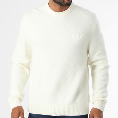 Adidas Originals - Pull Trefoil Essentials Fully Knit LC7652 Blanc