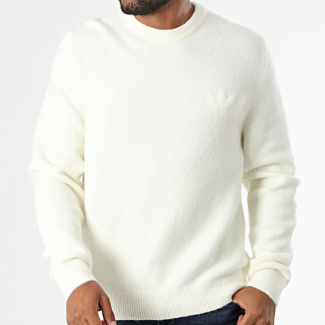 Adidas Originals - Pull Trefoil Essentials Fully Knit LC7652 Blanc