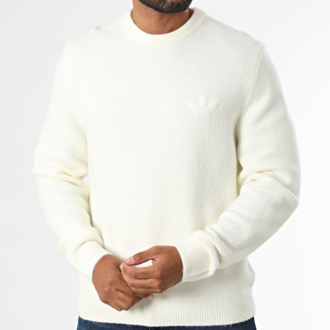 Adidas Originals - Pull Trefoil Essentials Fully Knit LC7652 Blanc