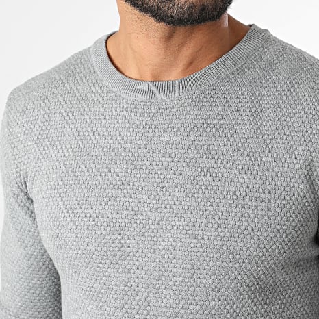 Classic Series - Pull Texturé 678 Gris