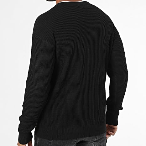 Classic Series - Pull Col Boutonné 022 Noir