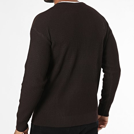 Classic Series - Pull Col Boutonné 022 Marron