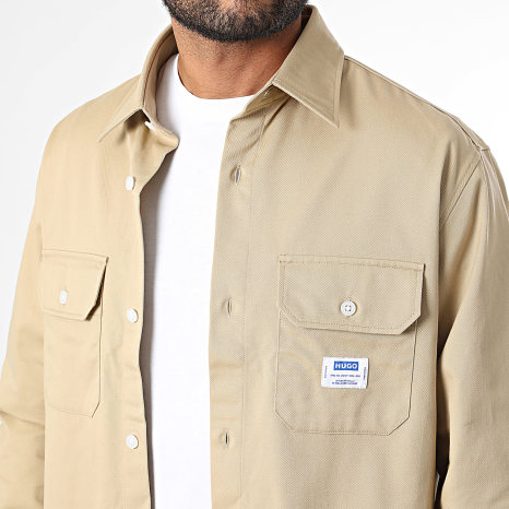 Hugo Blue - Chemise Manches Longues Ekynone 50570729 Beige