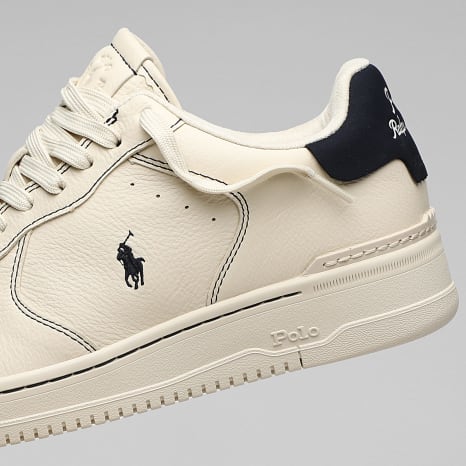 Polo Ralph Lauren - Baskets Masters Court Ecru Navy