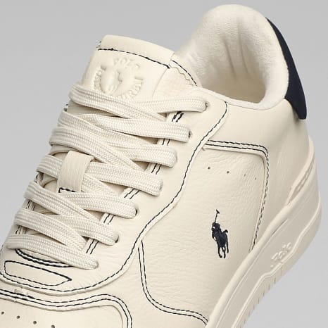 Polo Ralph Lauren - Baskets Masters Court Ecru Navy