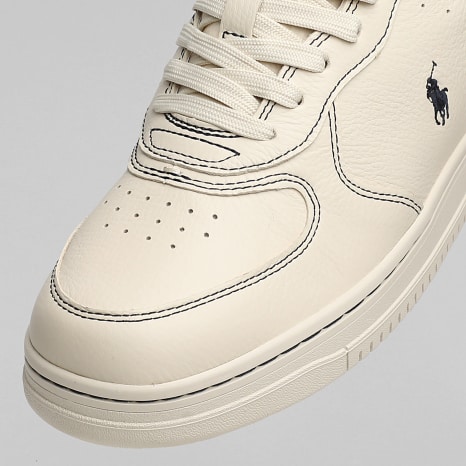 Polo Ralph Lauren - Baskets Masters Court Ecru Navy