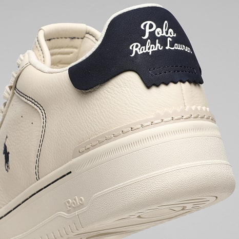 Polo Ralph Lauren - Baskets Masters Court Ecru Navy