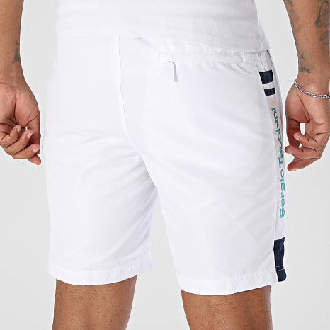 Sergio Tacchini - Short Jogging Agnone 41557 Blanc Bleu