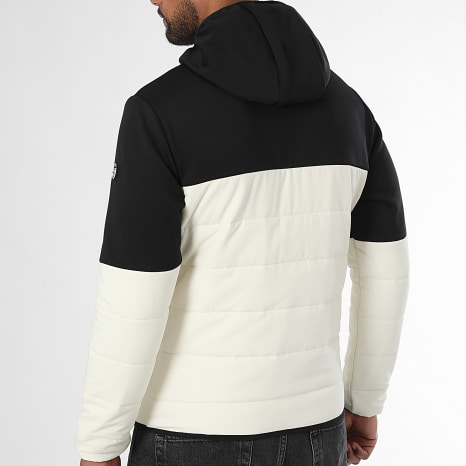 Sergio Tacchini - Veste Capuche Zippée Mappatella 41737 Beige Clair Noir