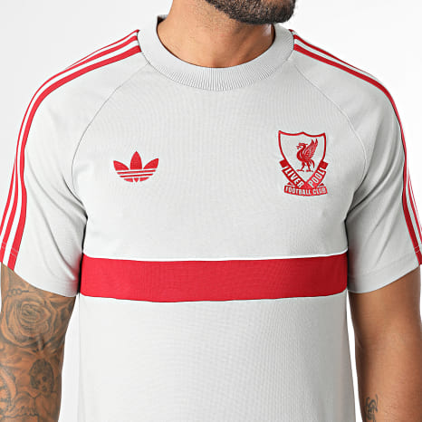 Adidas Originals - Tee Shirt 3 Stripes Liverpool FC KG2903 Gris Rouge
