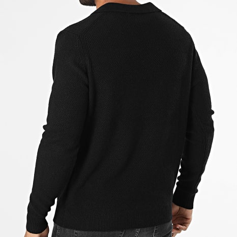 KZR - Pull Col V En Maille 155 Noir
