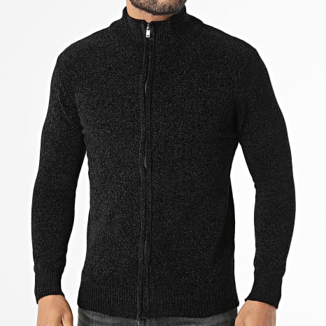 KZR - Gilet Zippé Texturé 067 Noir