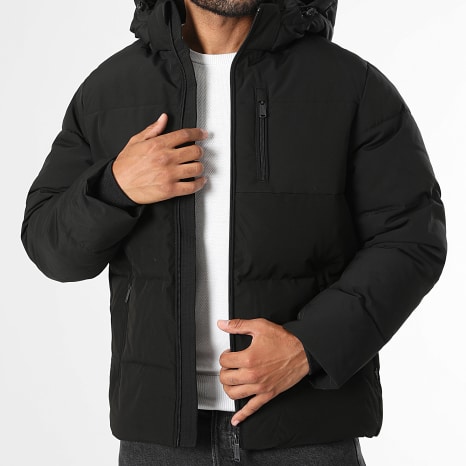Jack And Jones - Doudoune Capuche Zippée Becks Noir