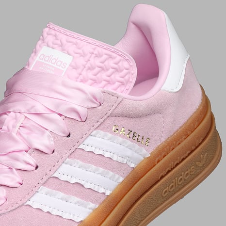 Adidas Originals - Baskets Femme Gazelle Bold KJ2430 Orchid Fusion Footwear White Gold Metallic